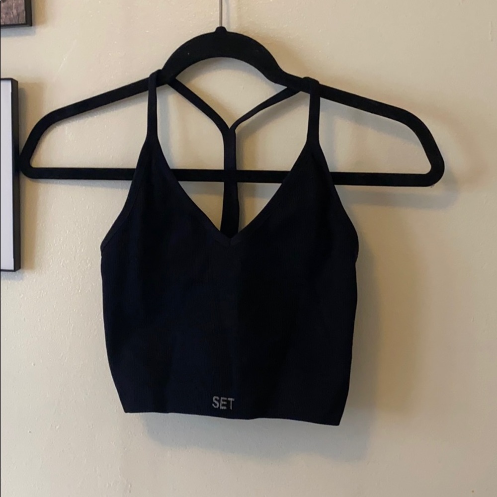 Set Active Sculptflex Ribbed V top
